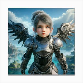 Angel In Armor Canvas Print