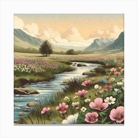 Serene And Peaceful Meadow 12 Canvas Print