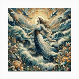 'The Goddess Of The Sea' Canvas Print