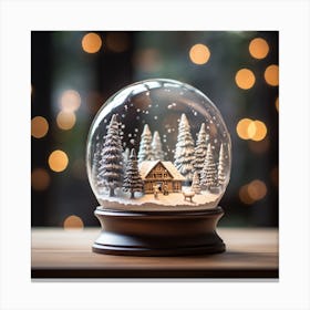 Snow Globe 5 Canvas Print