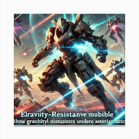 Elemental Vanguard Remaining Mobile Under Attacks Canvas Print