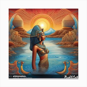 Egyptian Goddess 1 Canvas Print
