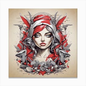 Girl With Red Hair Canvas Print