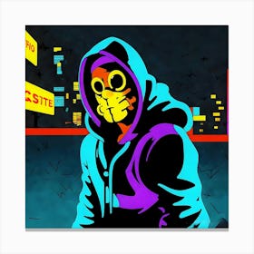 Man In A Hoodie Canvas Print