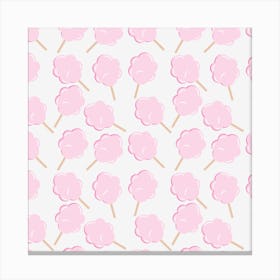 Pink Cotton Candy Fabric Canvas Print