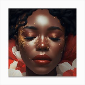 Portrait Of A Black Woman 2 Canvas Print