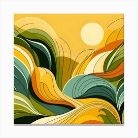 Abstract Painting Canvas Print