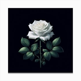 White Rose 2 Canvas Print