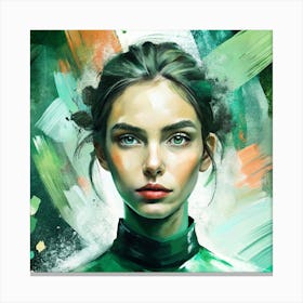 Portrait Of A Woman 8 Canvas Print