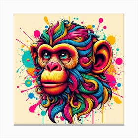 Monkey Print Canvas Print