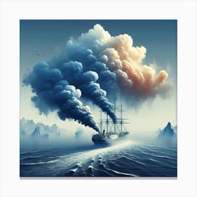 Ship In The Sky Canvas Print