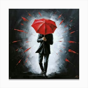 Red Umbrella 1 Canvas Print