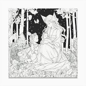 Elf In The Forest Canvas Print