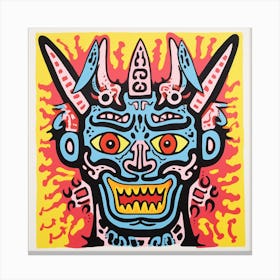 Demon Mask Canvas Print