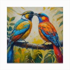 Birds Of Paradise Canvas Print