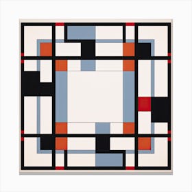 Abstract Retro Remix: Mid Century Geometric Vibes Canvas Print