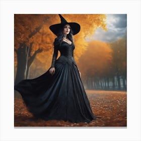 Witch In The Forest 1 Canvas Print