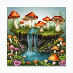 Mushroom Forest Canvas Print