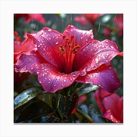 Rainy Day Lily Canvas Print