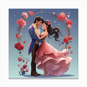 Beauty And The Beast Canvas Print