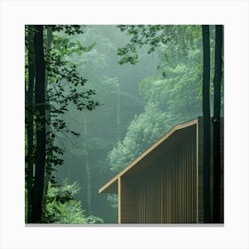 Cabin In The Woods 3 Canvas Print