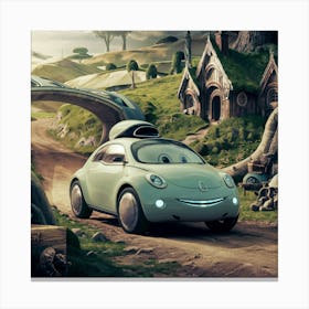 Disney Car Canvas Print