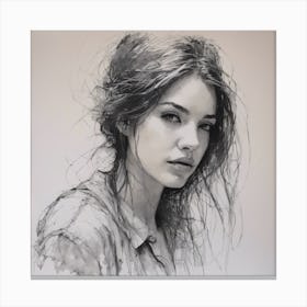 Portrait Of A Woman 5 Canvas Print