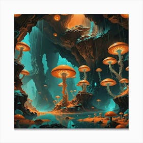 Mushroom Cave Canvas Print