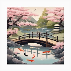 Japanese Bridge Canvas Print