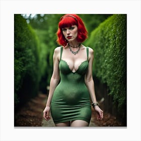 Red Hair Tess Synthesis - Five Canvas Print