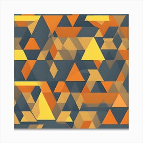 Abstract Triangles Canvas Print