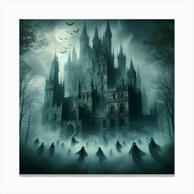 Ghosts In The Castle Canvas Print