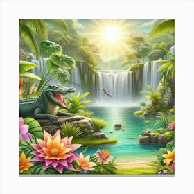 Tropical landscape 2 Canvas Print