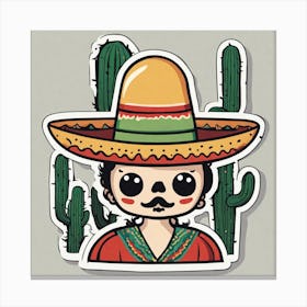 Mexican Man 6 Canvas Print