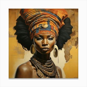 African Woman Canvas Print