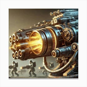 Solar Cannons Converted Canvas Print