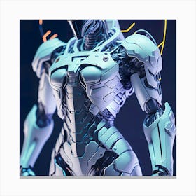 Ciborg Cyberpunk Robot (112) Canvas Print