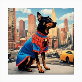 Spider-Man Dog 2 Canvas Print