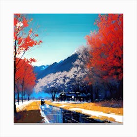 Autumn Road 11 Canvas Print