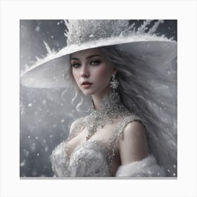Snow Girl Canvas Print