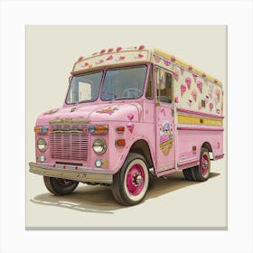 Ice Cream Truck 2 Canvas Print