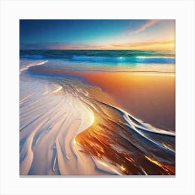 Sunset On The Beach 69 Canvas Print