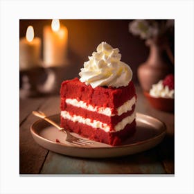 Red Velvet Cake Canvas Print