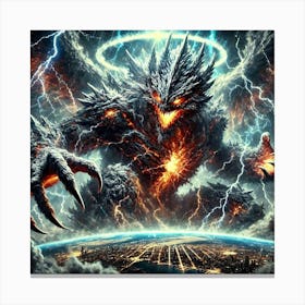 Stormbringer Kaiju Canvas Print