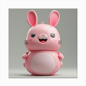 Pink Bunny Canvas Print