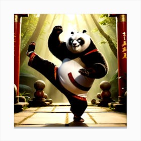 Karate Panda Canvas Print