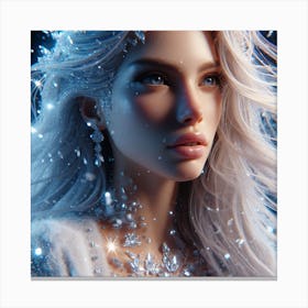 Snow Girl Canvas Print