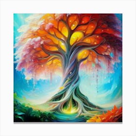 Tree Of Life oil painting abstract painting art 1 Canvas Print