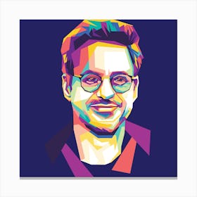 Wpap Robert Downey Jr Canvas Print