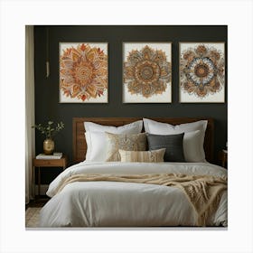 Default Bedroom Wall Art Decor Now 3 Canvas Print